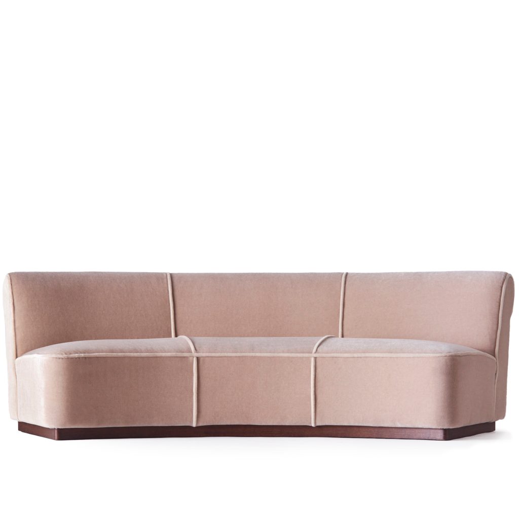 Soffa – Paris baby velvet mohair – Beige