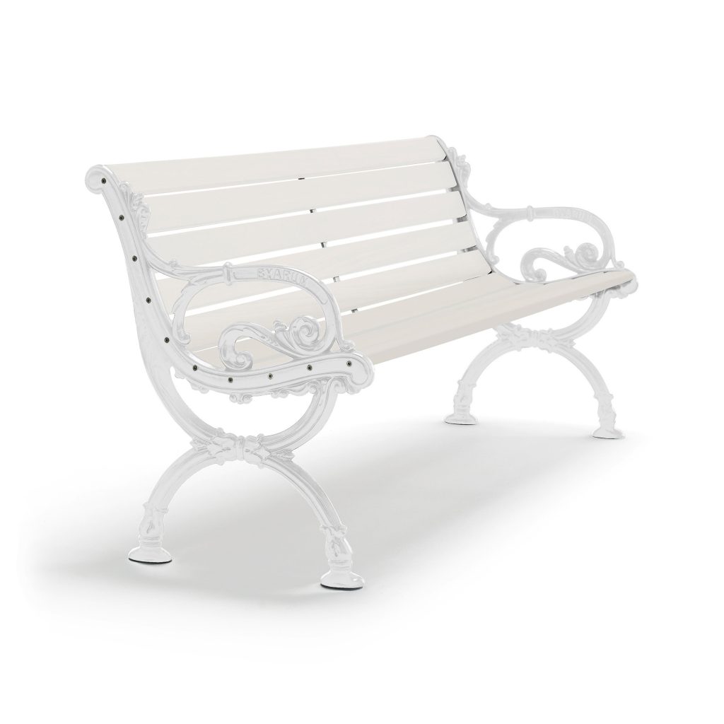 Soffa Utomhus – Soffa Byarum 125 cm Vitlackerad Furu/Vit