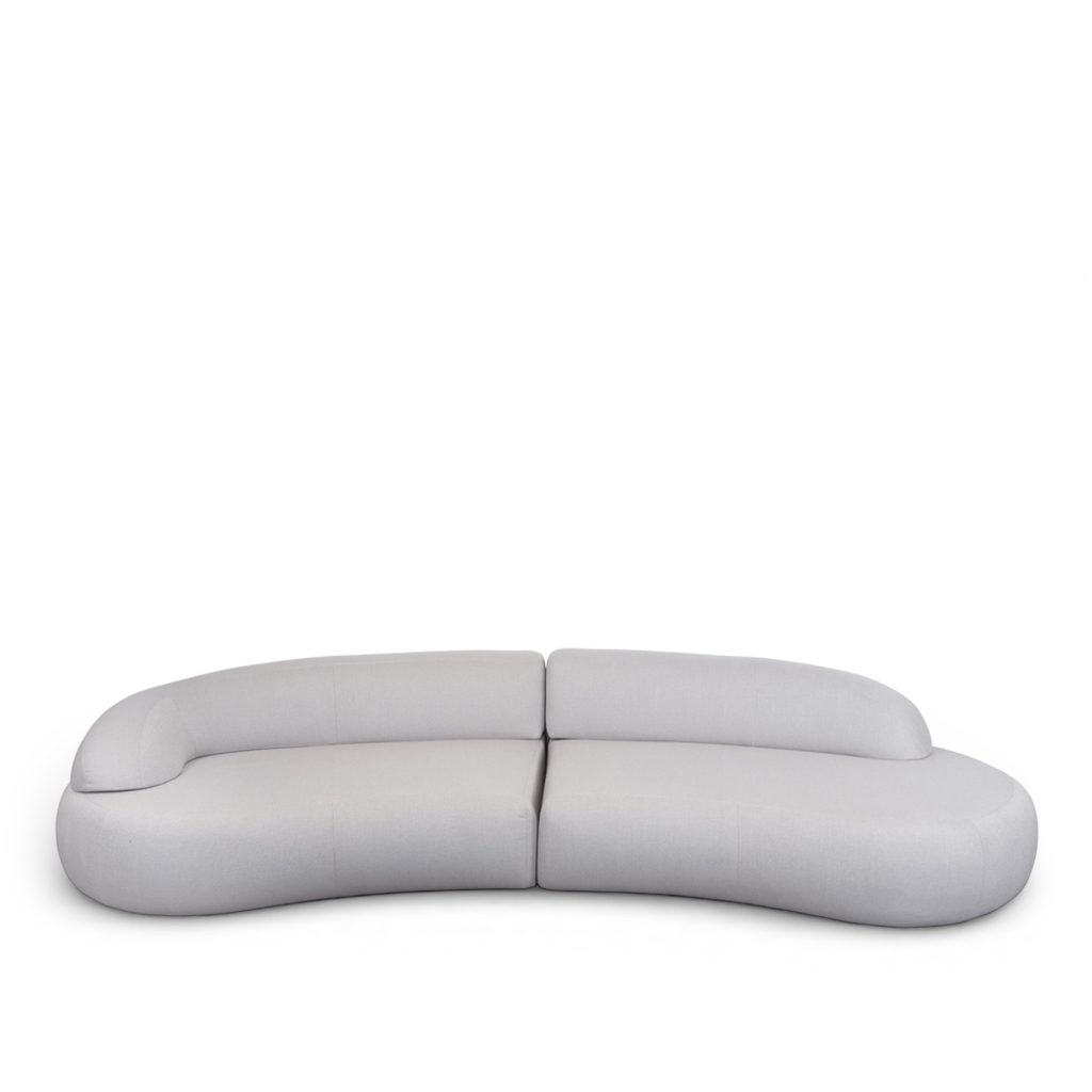 Soffa Utomhus – Mellow med Höger long & Vänster short backrest, Sand Cane-line AirTouch