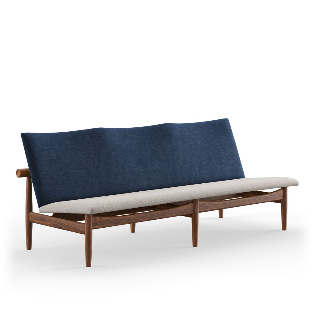 3-sits soffa – Japan 3-sits, Valnöt, 764/110 – Träfärgad