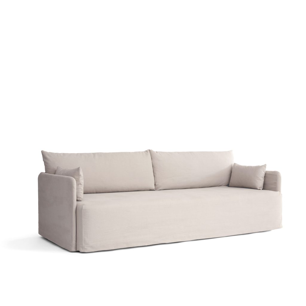 3-sits soffa – Offset 3-sits Med Loose Klädsel Tyg Cotlin Oat – Beige