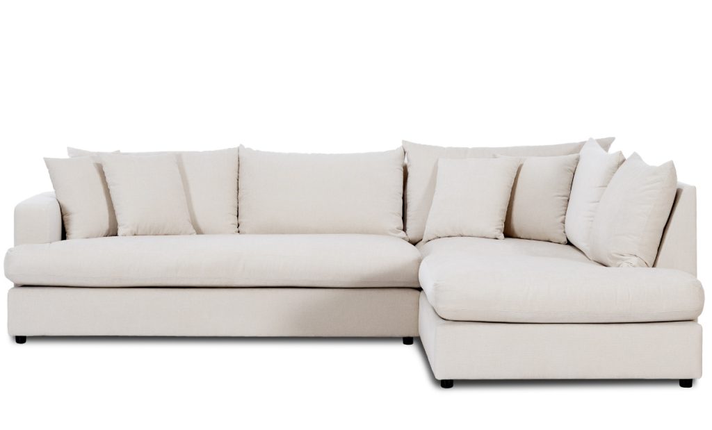 BOLNUEVO L-Soffa Höger Hel Dyna Offwhite