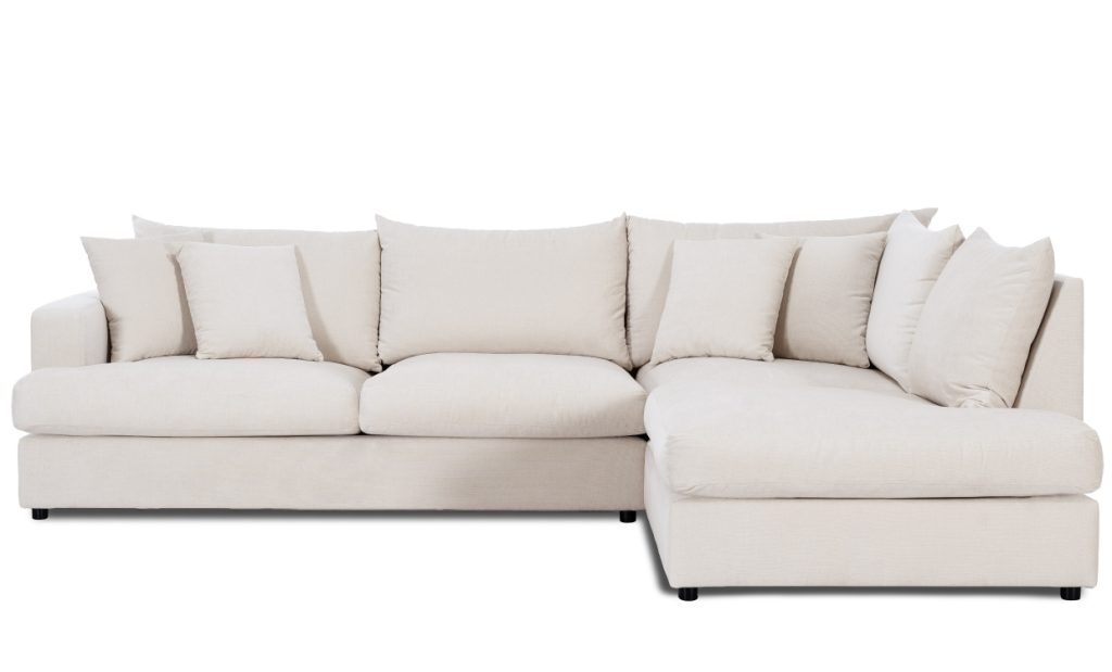BOLNUEVO L-Soffa Höger Offwhite