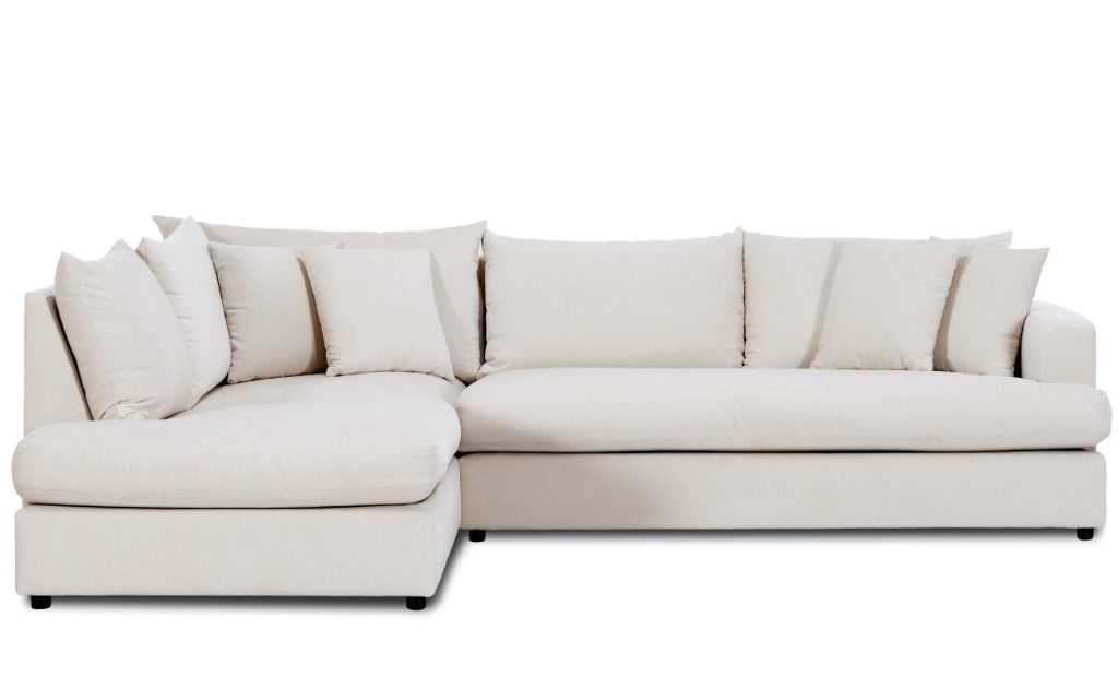 BOLNUEVO L-Soffa Vänster Hel Dyna Offwhite