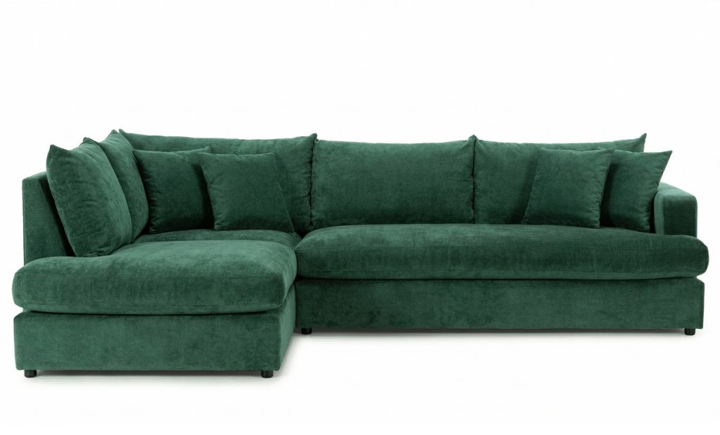 BOLNUEVO L-Soffa Vänster Hel Dyna Grön