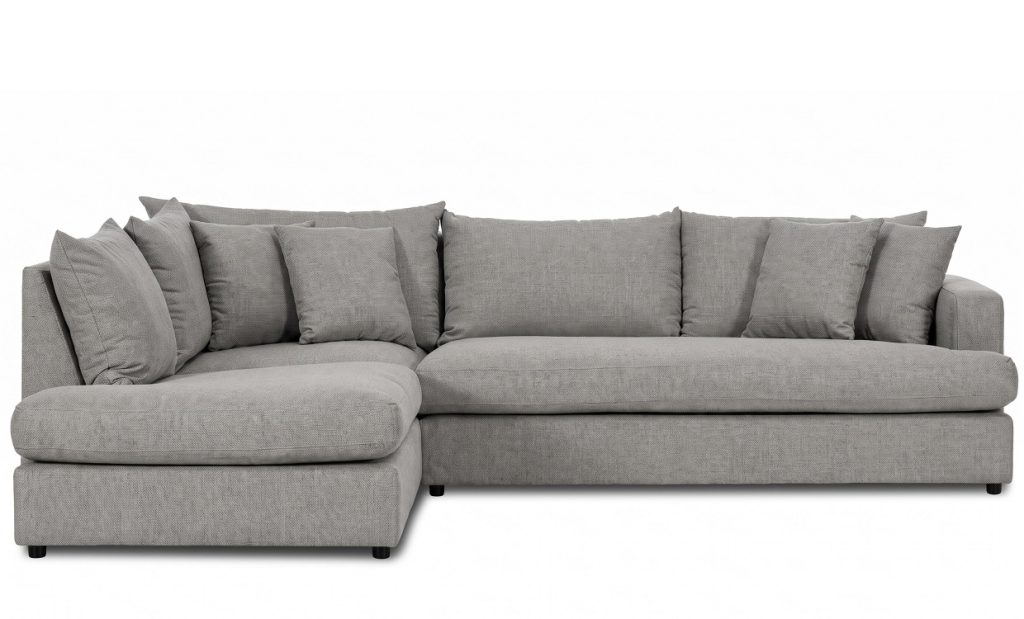 BOLNUEVO L-Soffa Vänster Hel Dyna Grå