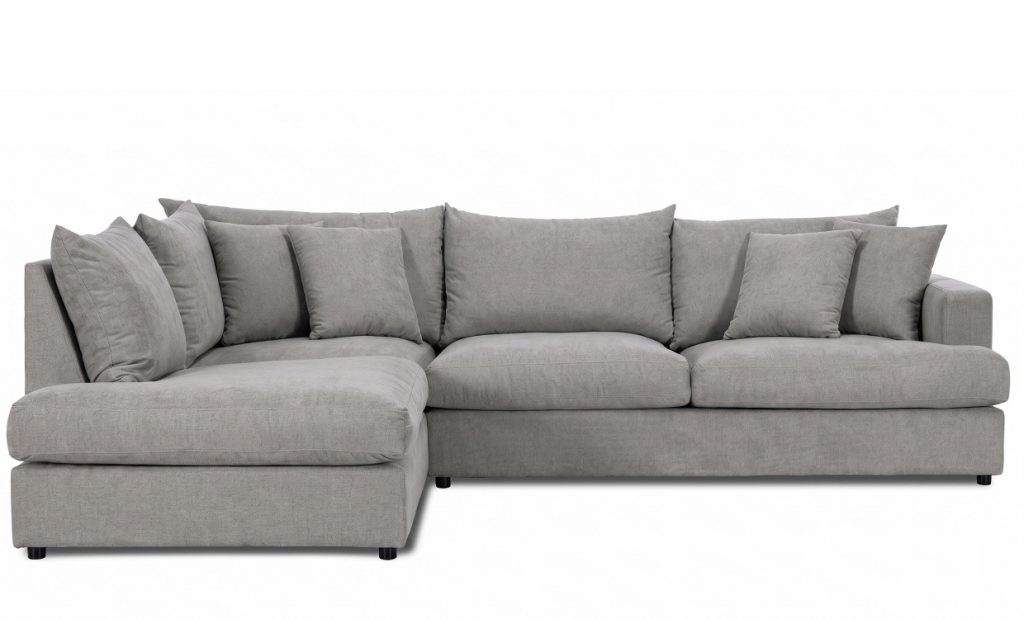 BOLNUEVO L-Soffa Vänster Grå