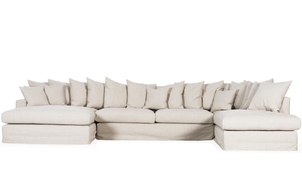 MONACO PREMIUM U-Soffa Höger Beige