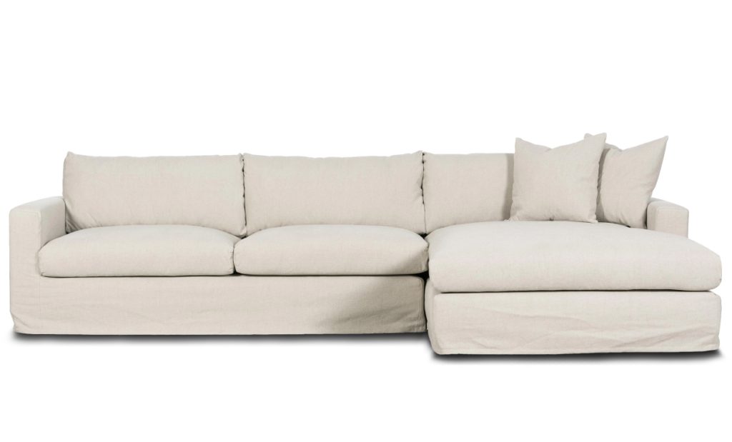 MAXIME Divansoffa Höger Beige