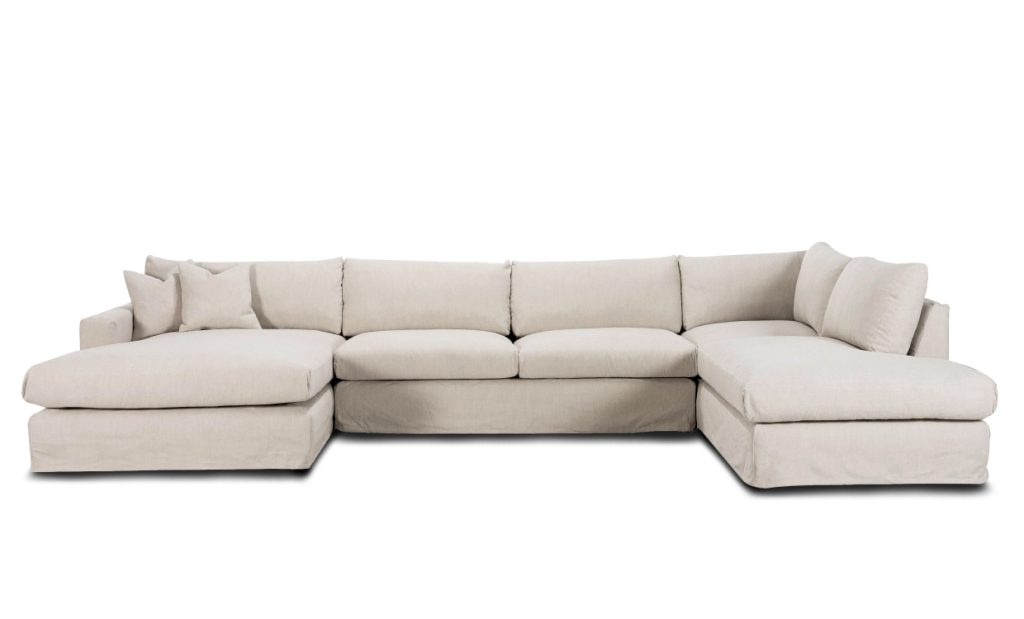 MAXIME U-Soffa Höger Beige