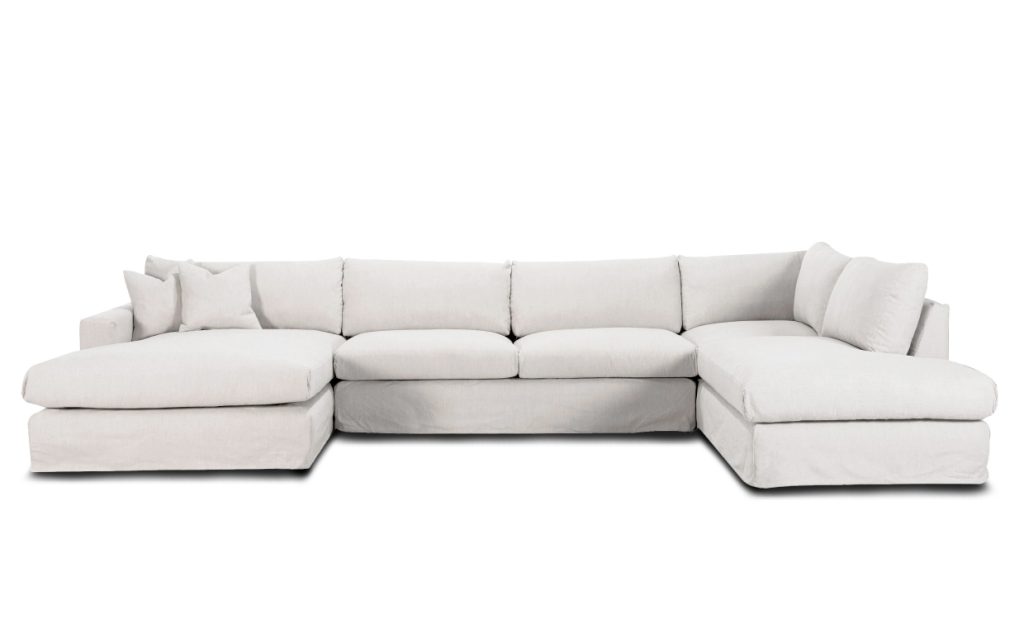 MAXIME U-Soffa Höger Vit