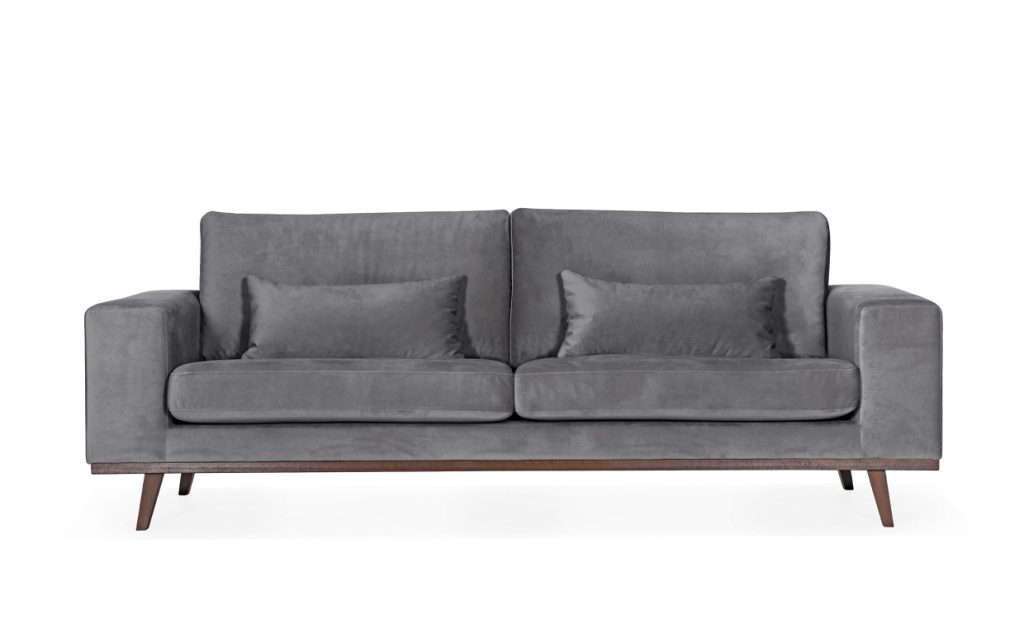 STOCKHOLM 3-sits soffa Velvet Edition Mörkgrå