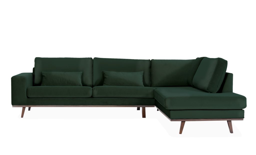STOCKHOLM L-soffa Höger Velvet Edition Grön
