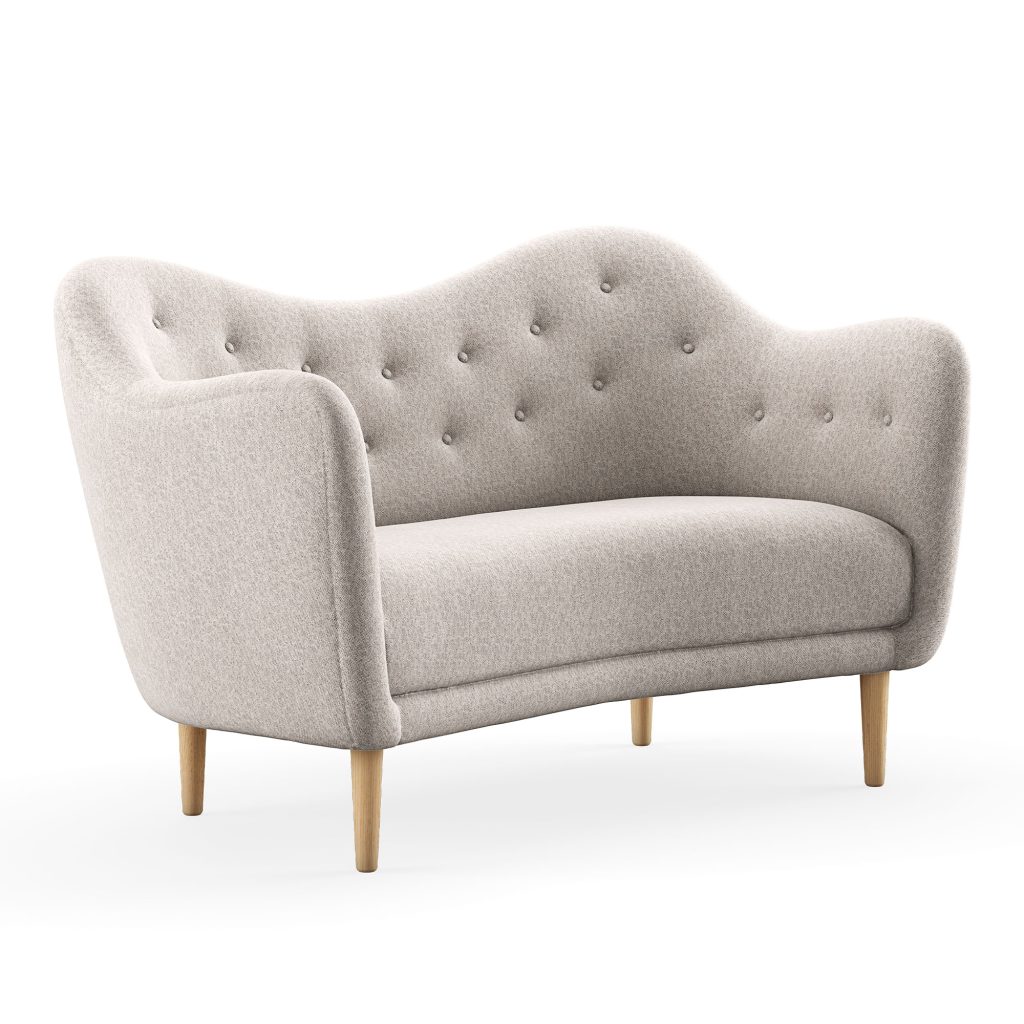 2-sits soffa – 46, Ek, Hallingdal 65 0110 – Grå