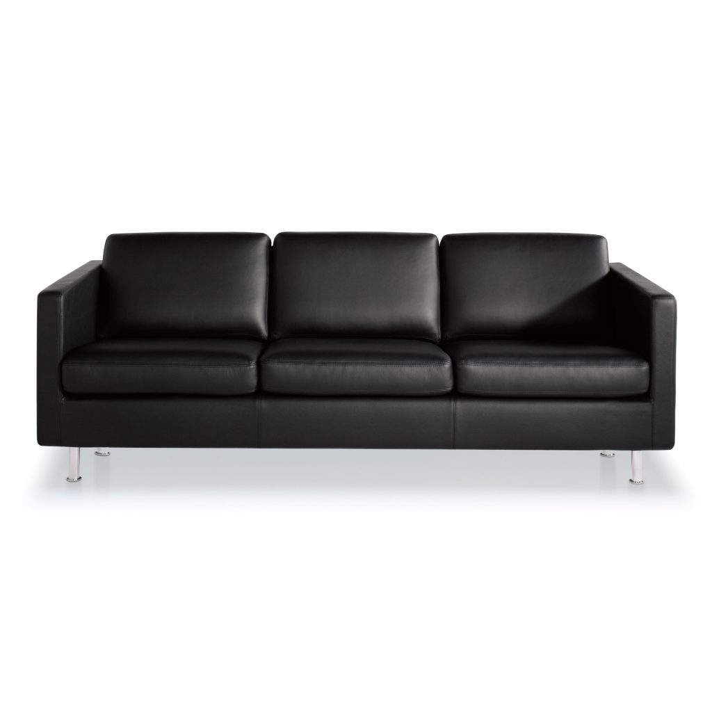 3-sits soffa – Johan Klassisk Mjuk 88 – Svart