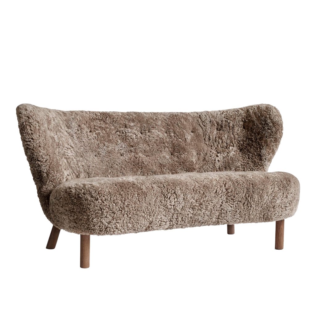 Soffa – Little Petra VB2, Sheepskin Sahara, Valnöt – Brun
