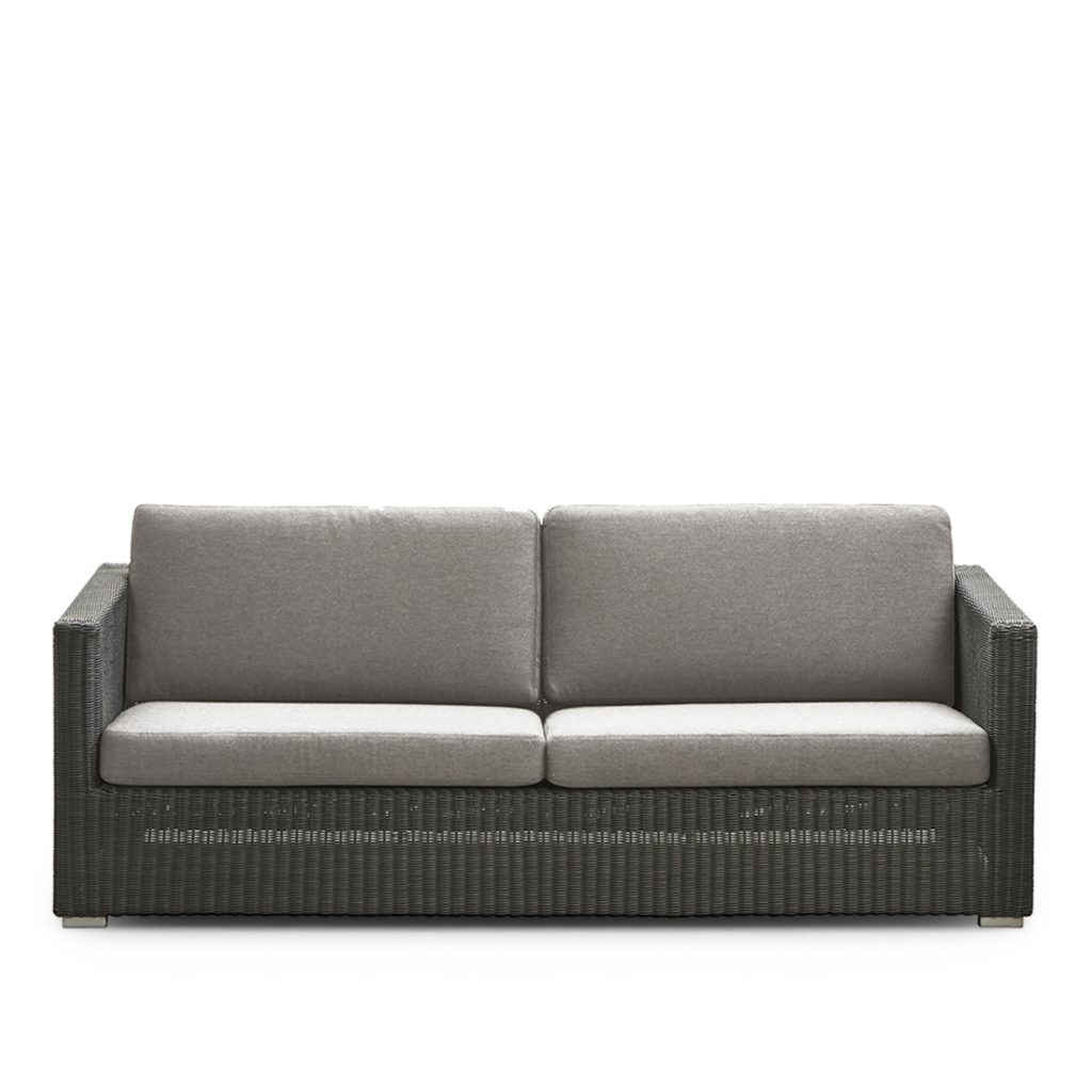 Soffa Utomhus – Chester 3-sits Utomhussoffa – Grafit, Cane-line Weave