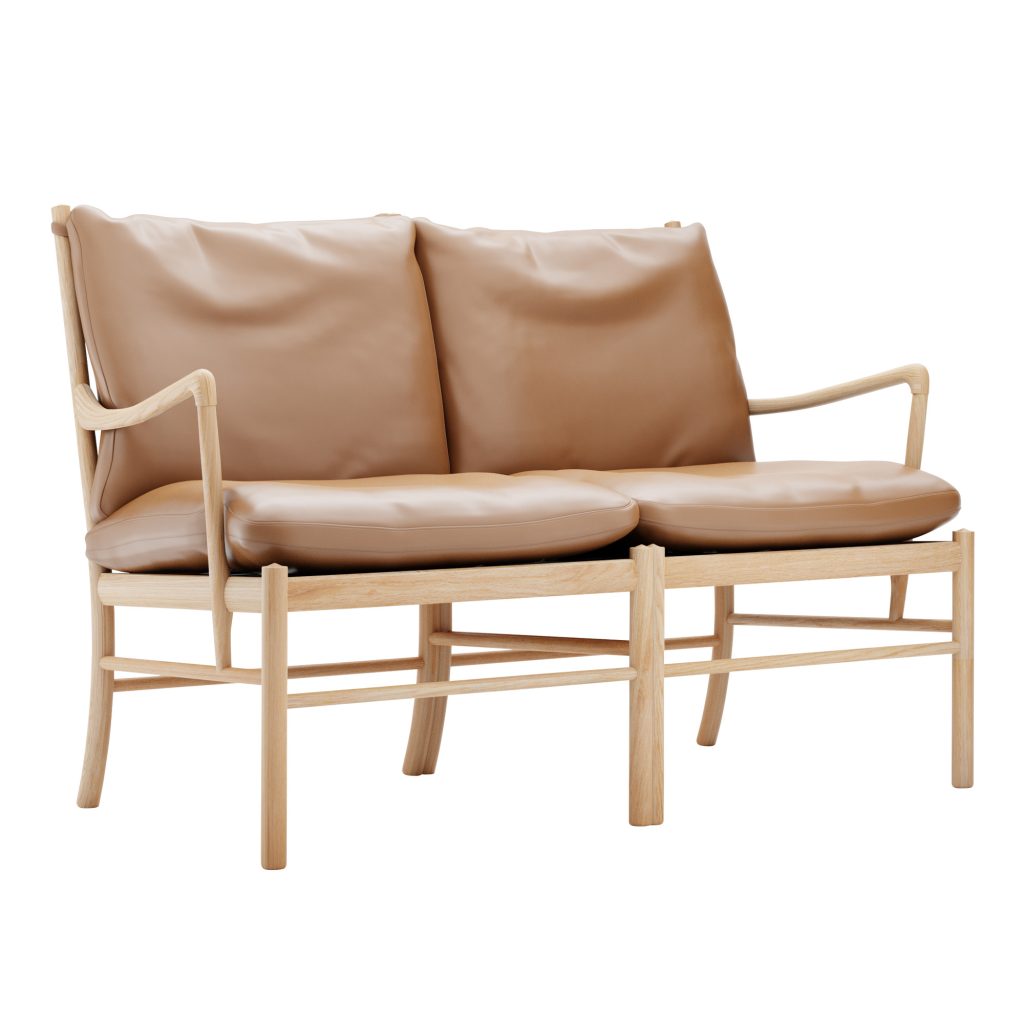 Soffa – OW149-2, Colonial, Oljad Ek – Brun