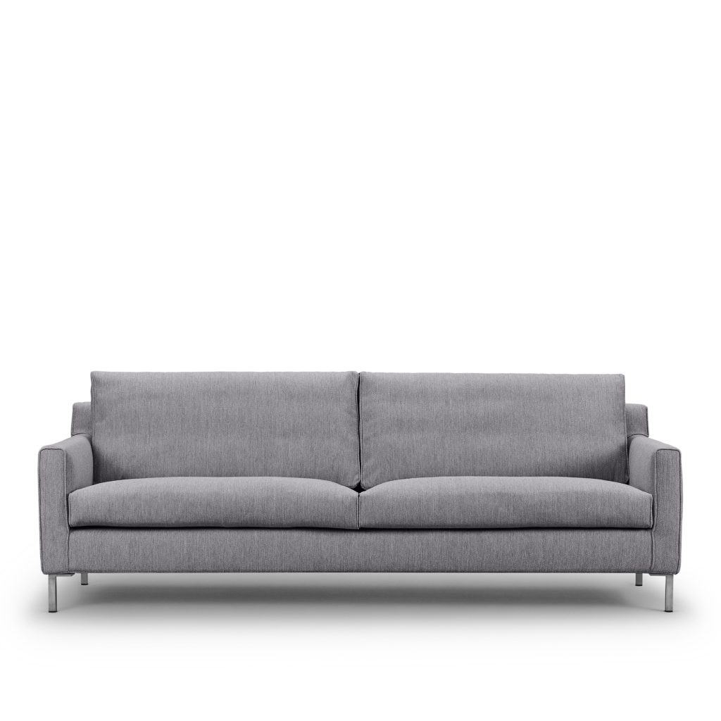 Soffa – Streamline 220×91 Tyg Kat. 3 Gravel 26 – Grå