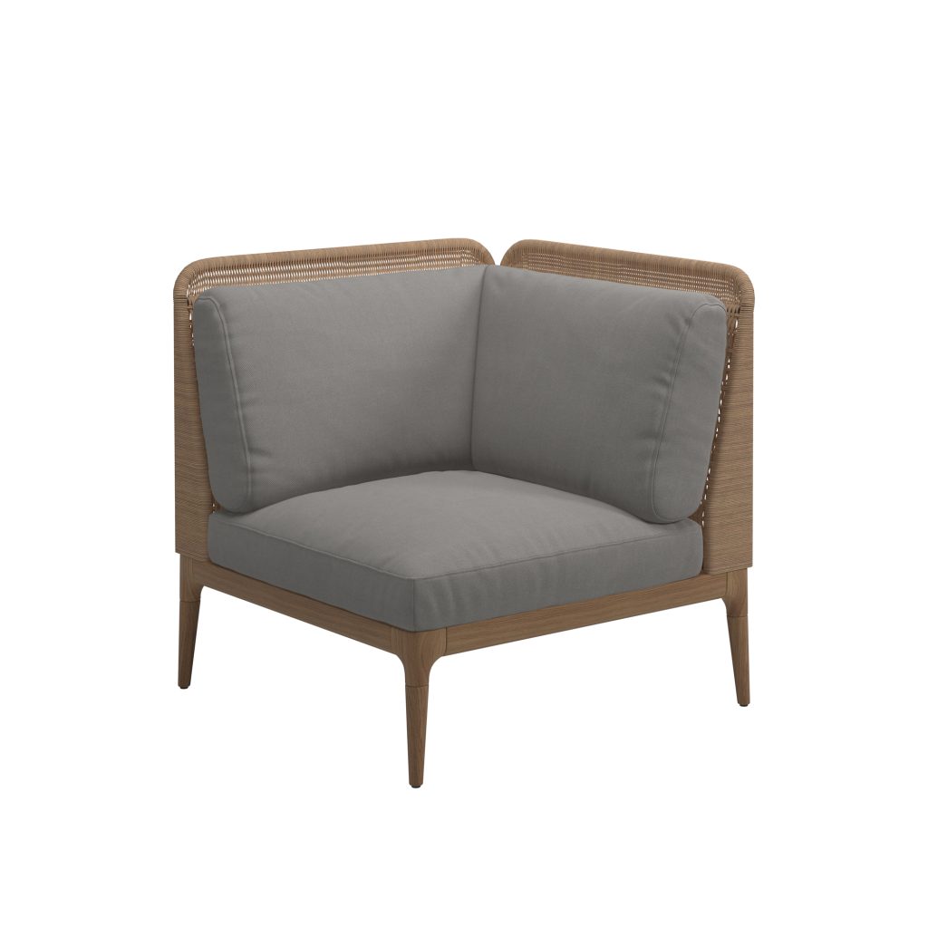 Soffa Utomhus – Lima Höger Låg Rygg Hörn / Ände Enhet, Fife Grå