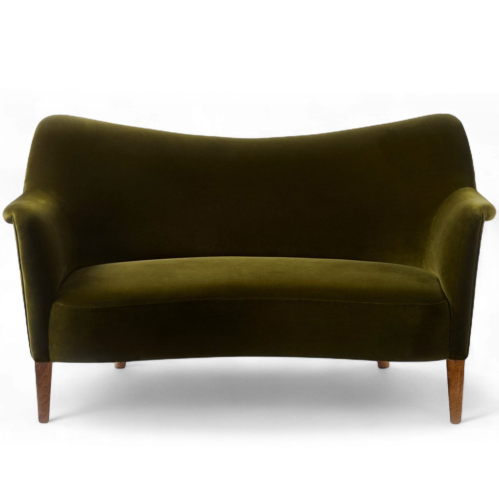 Soffa – Tisso 185 Teddy Moss Fumed Ek – Grön