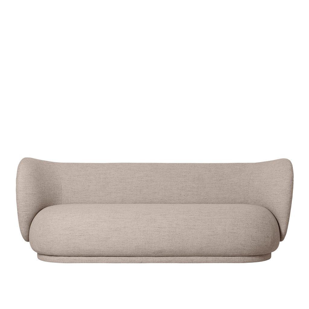 3-sits soffa – Rico 3-sits Bouclé Sand