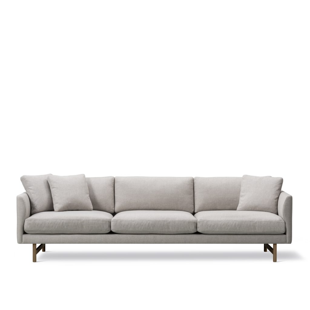 3-sits soffa – Calmo 3-sits 80 Wood Underrede, Rökt Ek – Grå