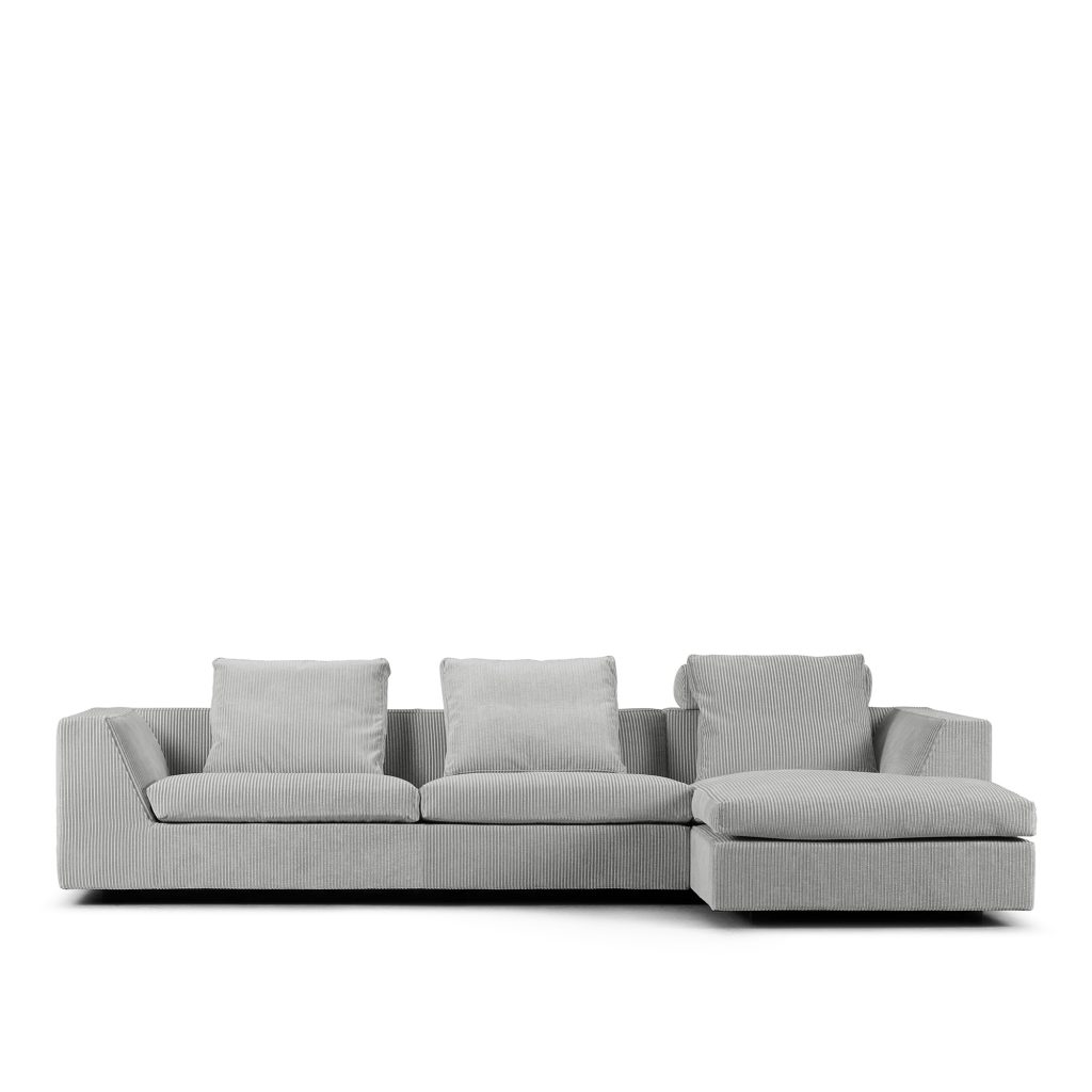 Divansoffa – Chess 310 m chaiselong afsl element 210×95 chaiselong 100×155 Roth 20 Höger – Grå
