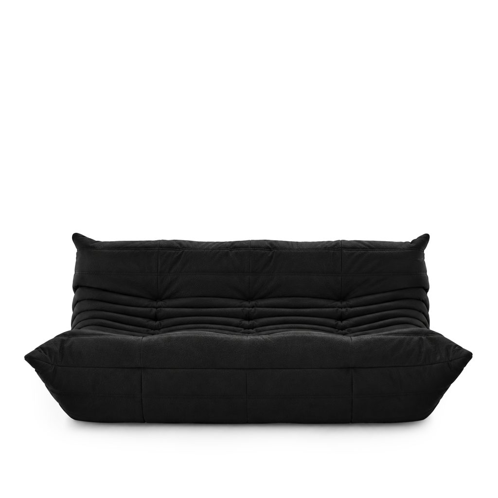Soffa – Togo Stor Utan Arms Kyoto Noir Läder 5291