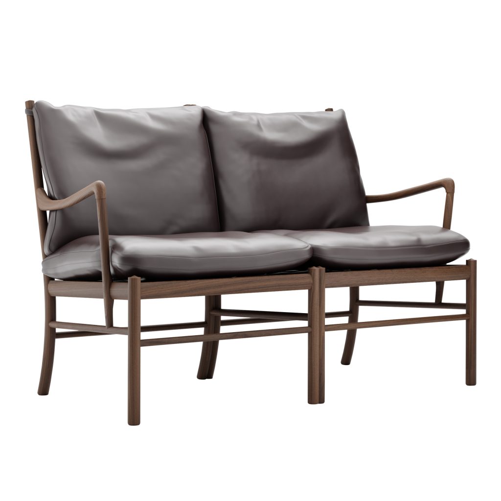 Soffa – OW149-2, Colonial, Oljad Valnöt – Brun