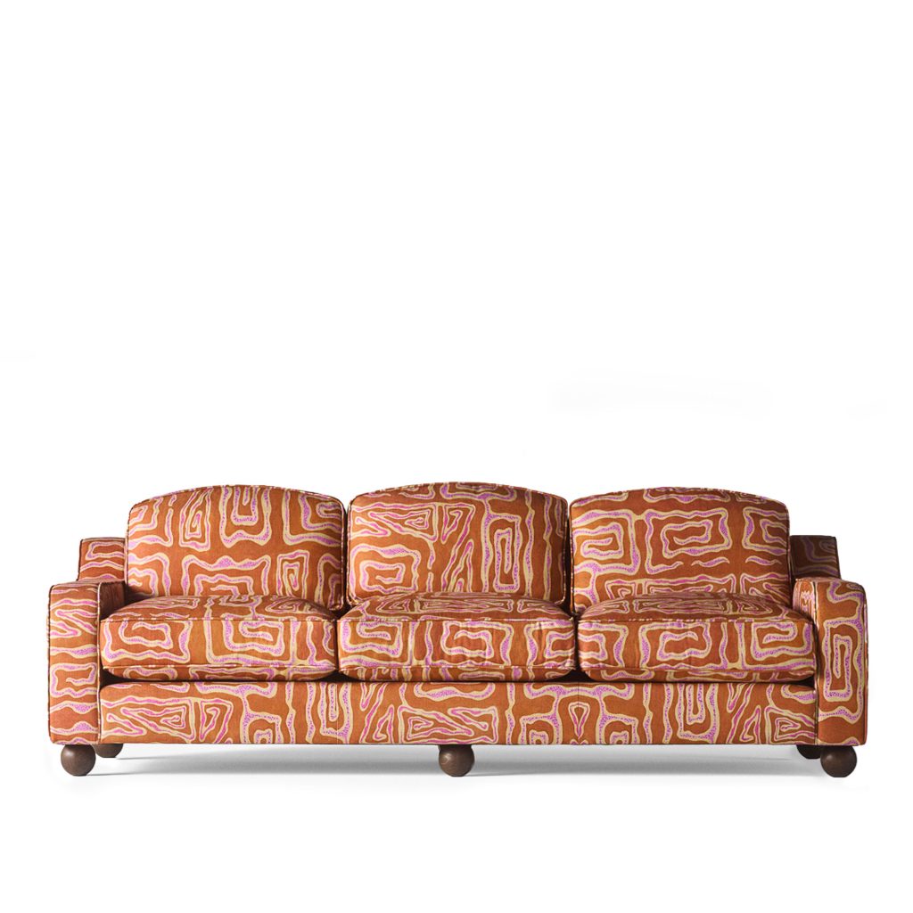 Soffa – Lola Beaten Track Peach 3P – Orange