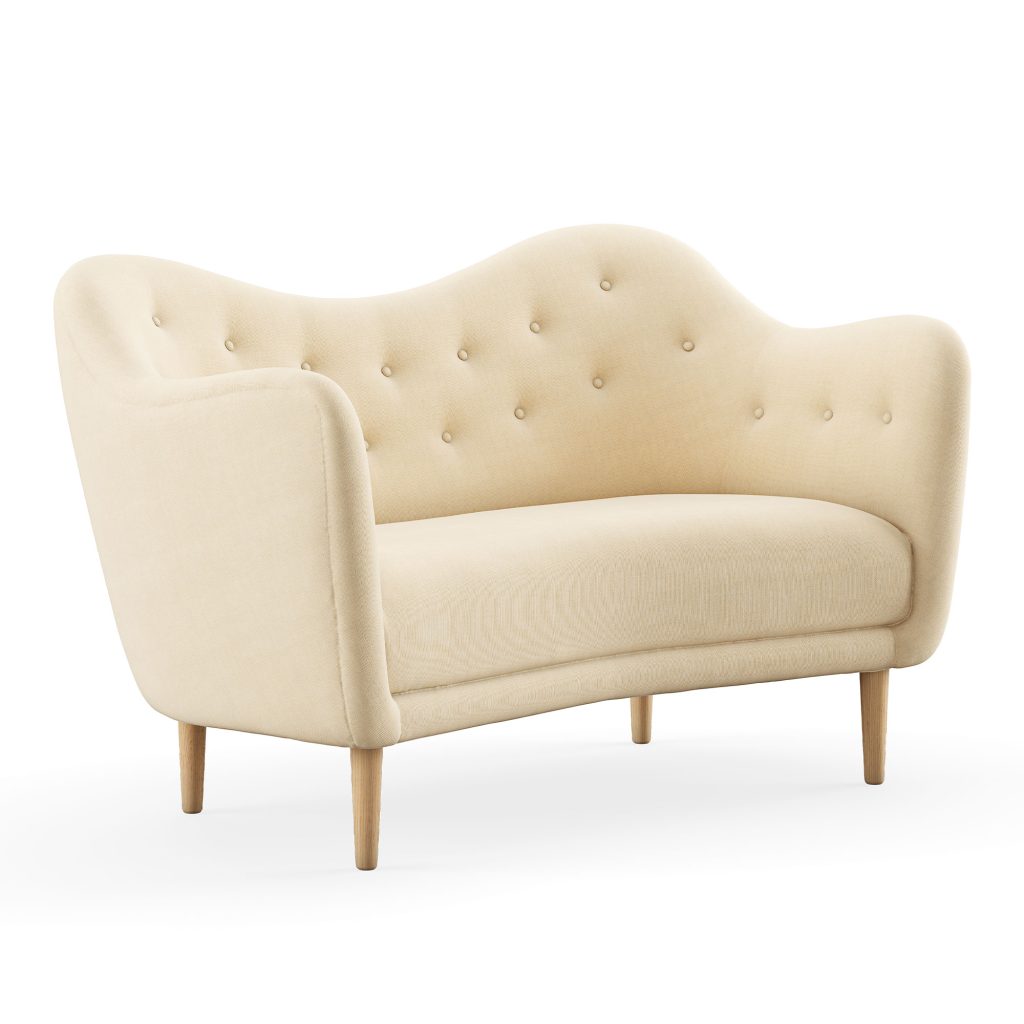 2-sits soffa – 46 soffa, Ek, Hallingdal 65 0100 – Beige