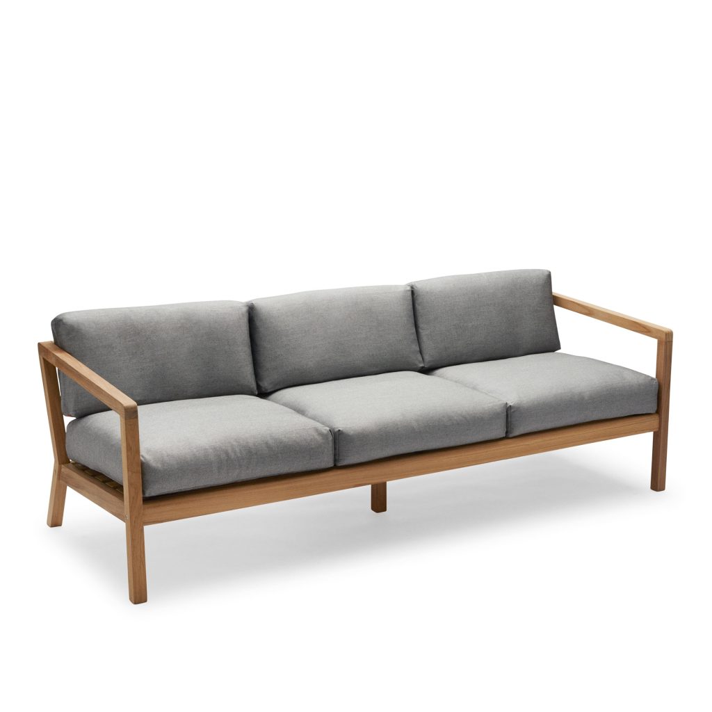 Soffa Utomhus – Virkelyst 3-sits, Teak, Ash – Träfärgad