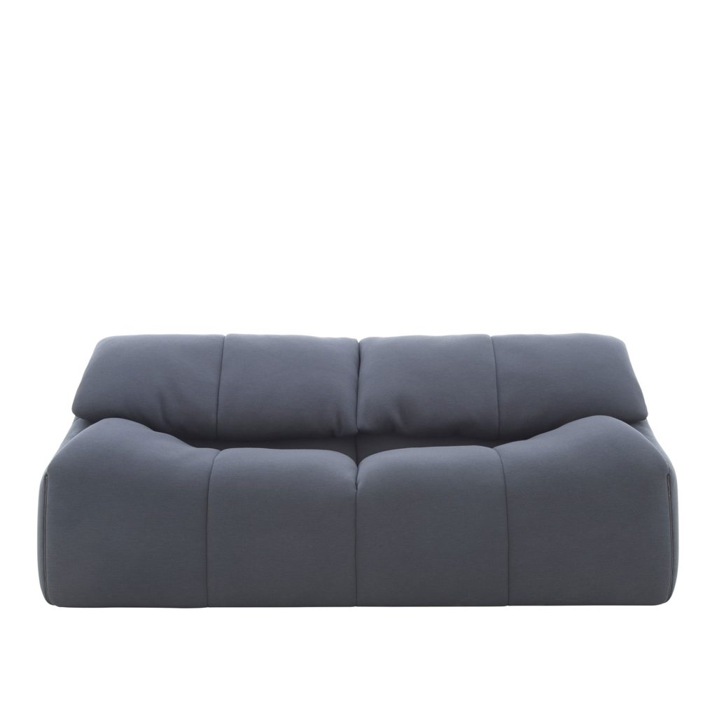 2-sits soffa – Plumy Stor, Stoppad Rygg, Tyg Kat. E