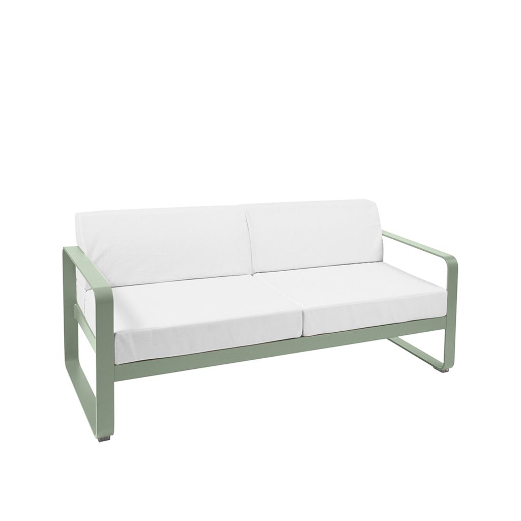 Soffa Utomhus – Bellevie 2-sits Brutet vitt Kuddar, Cactus