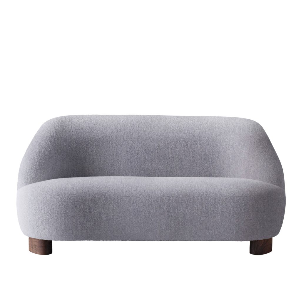 2-sits soffa – Margas 2-sits LC3, Valnöt – Grå