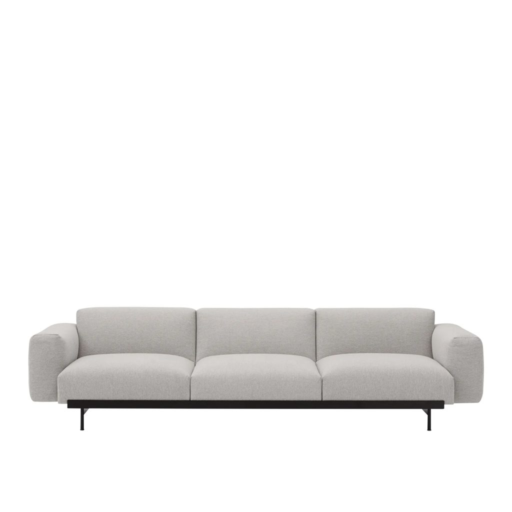 Hörnsoffa – In Situ Modulsoffa 3-sits Konfiguration 1, Clay 12/Svart – Grå