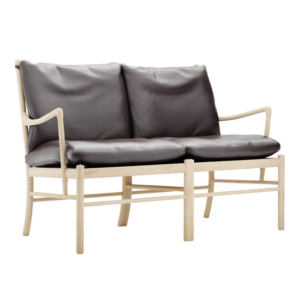 Soffa – OW149-2, Colonial, Tvålad Ek – Brun