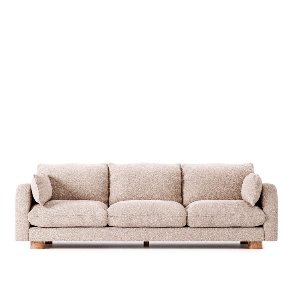 Soffa – Miles Beige Boucle 3P – Beige