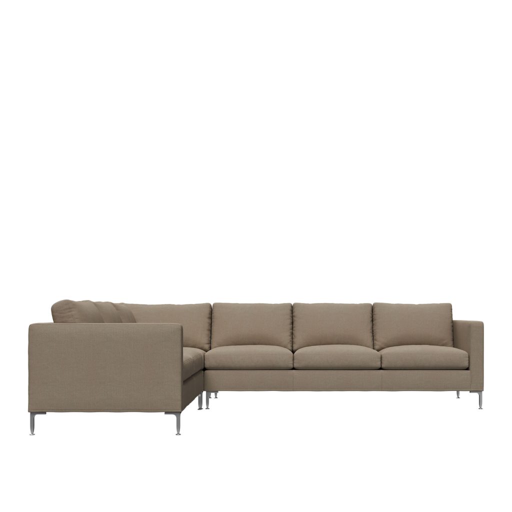 Hörnsoffa – Alex Soffa 2-sits, hörndel + 3-sits Tyg Noah 18 Mole – Beige